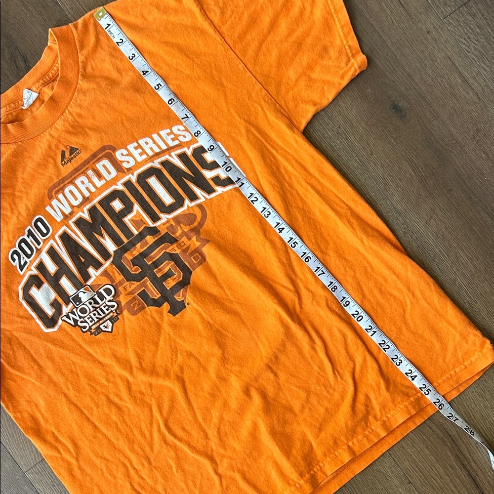 Majestic Orange San Francisco Giants 2010 Champions Graphic Tee !! Large - Picture 2 of 6